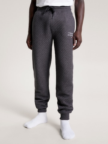 TOMMY HILFIGER Tapered Pants 'Diamond' in Grey: front