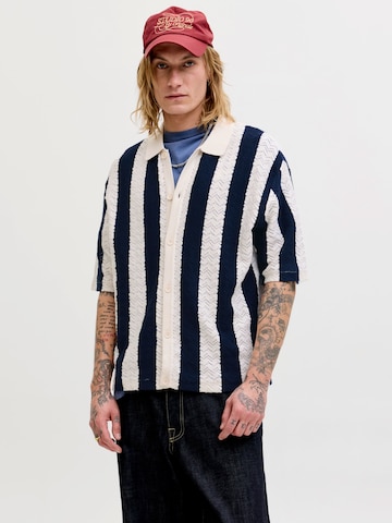 JACK & JONES Comfort fit Button Up Shirt 'JORTYLER' in Beige: front