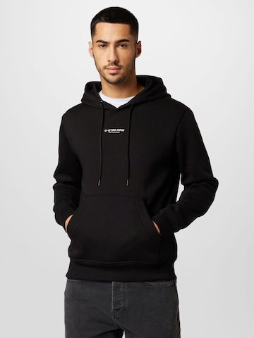 G-Star RAW - Sweatshirt em preto: frente