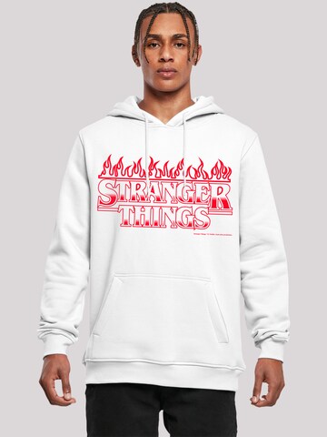 F4NT4STIC Sweatshirt 'Stranger Things Netflix TV Series' in White: front