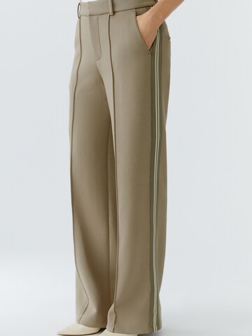 OUI Loose fit Pleat-Front Pants in Green