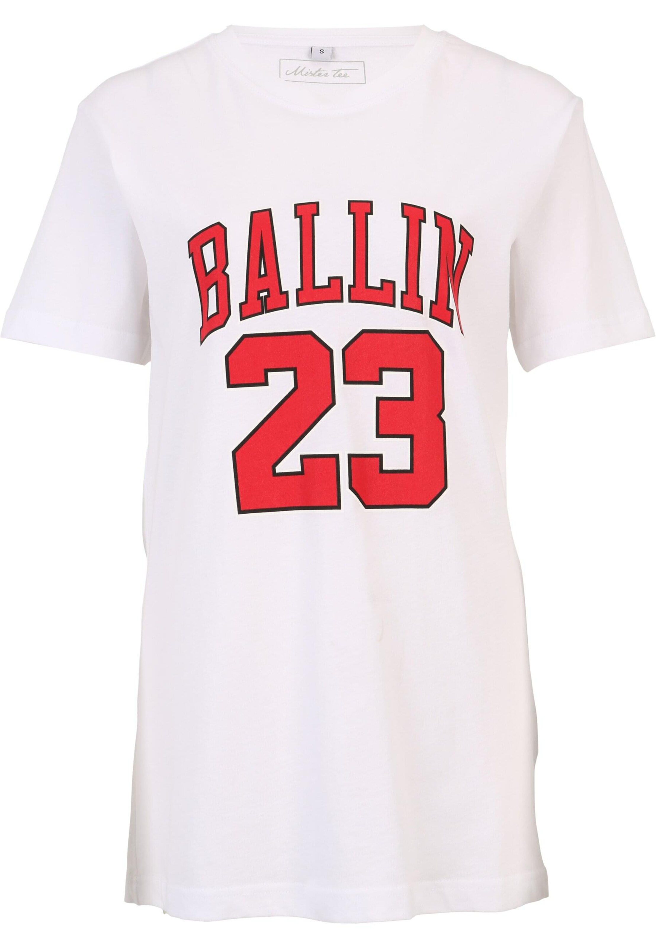 Maglietta 'Le Papillon' di Mister Tee in bianco: frontale