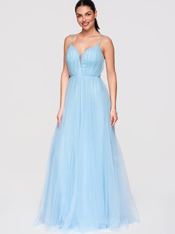 Ombre Dress in Blue: front