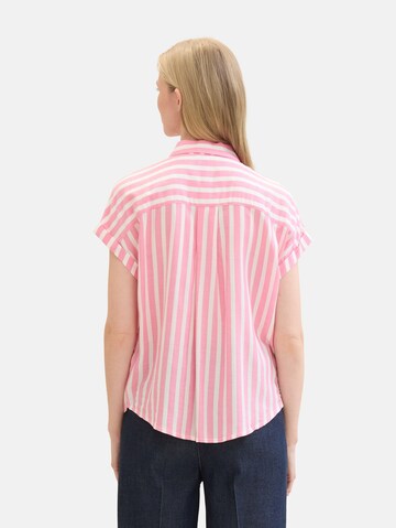 TOM TAILOR Bluse in Pink