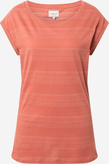 Iriedaily T-Shirt 'Neila' in orangerot / weiß, Produktansicht
