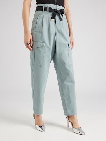 River Island - Loosefit Calças cargo em azul: frente