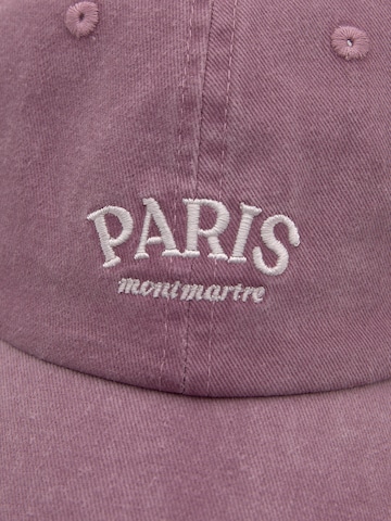 Pull&Bear Cap in Purple