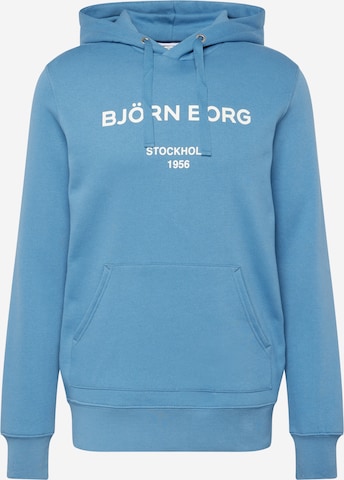 BJÖRN BORG Sportsweatshirt in Blauw: voorkant