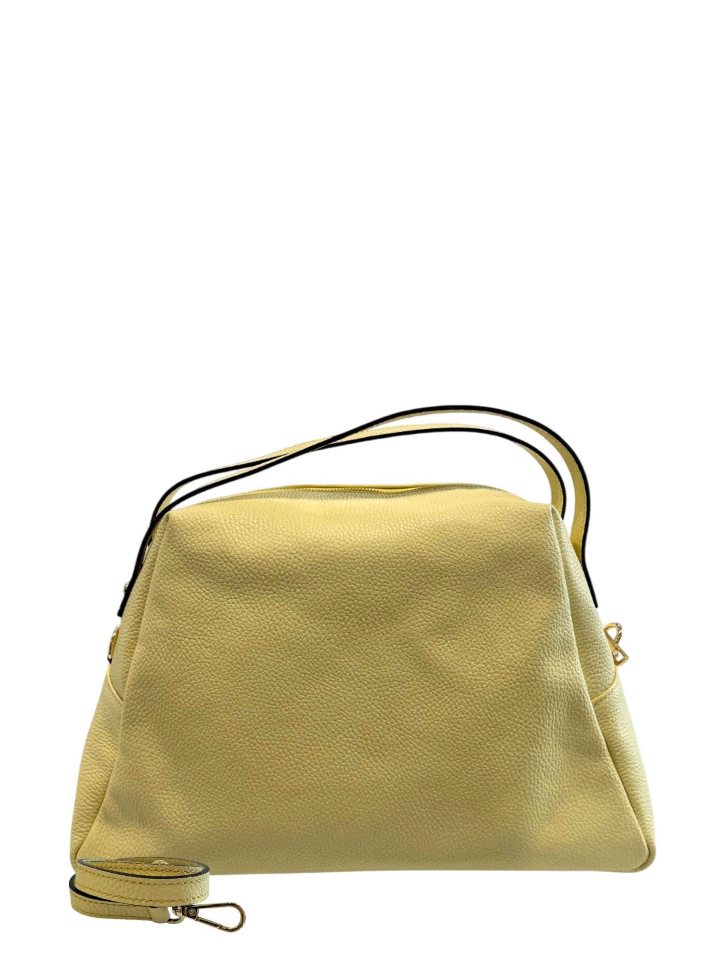 Borsa a mano 'Borsa a mano donna pelle 100% Baldinini Trend Lucca con tracolla' di Baldinini Trend in giallo