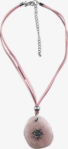 Allgäu Rebell Necklace 'Evi' in Pink: front