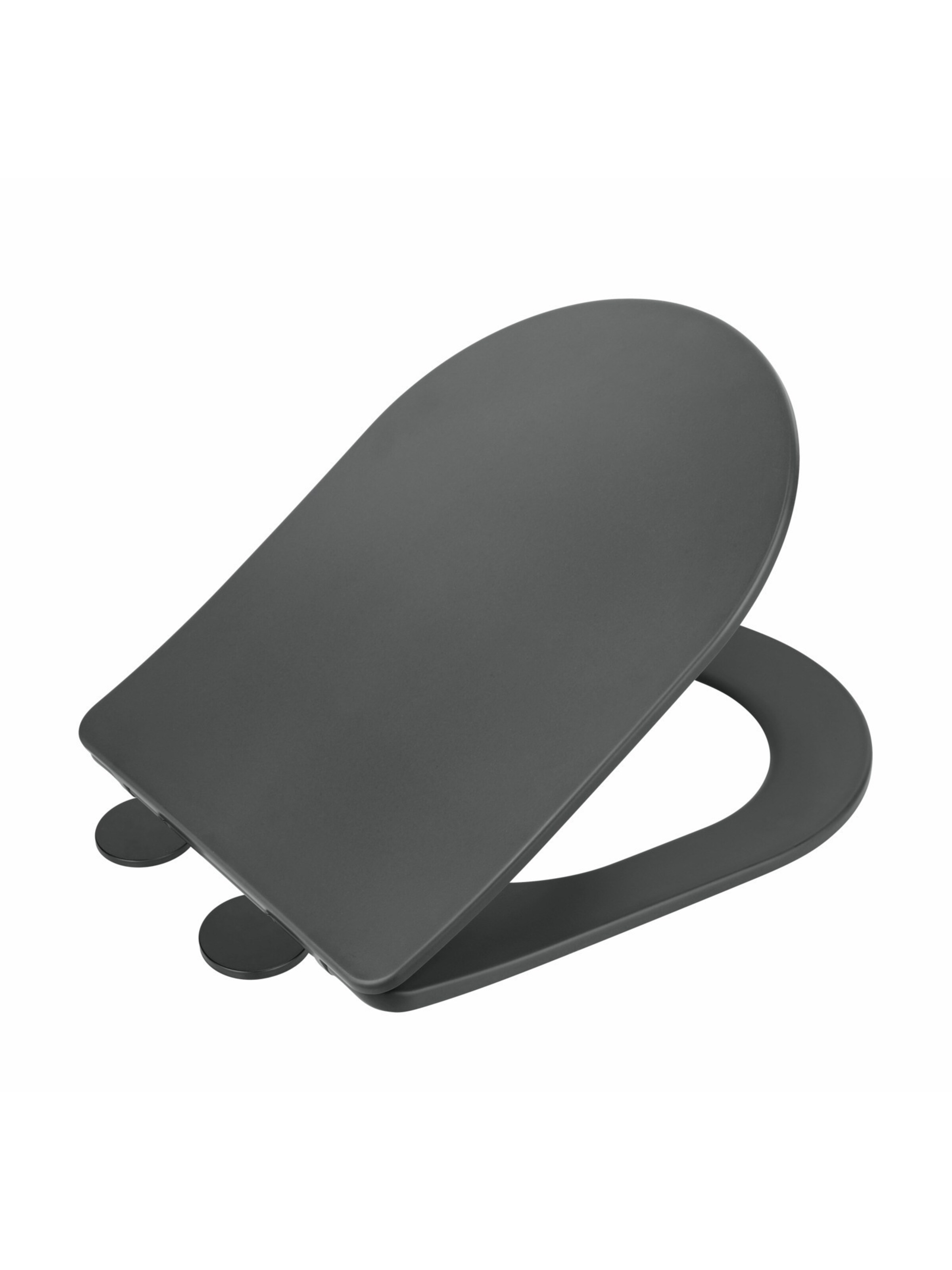 Wenko WC-Sitz 'Galati' in Grau: Vorderseite