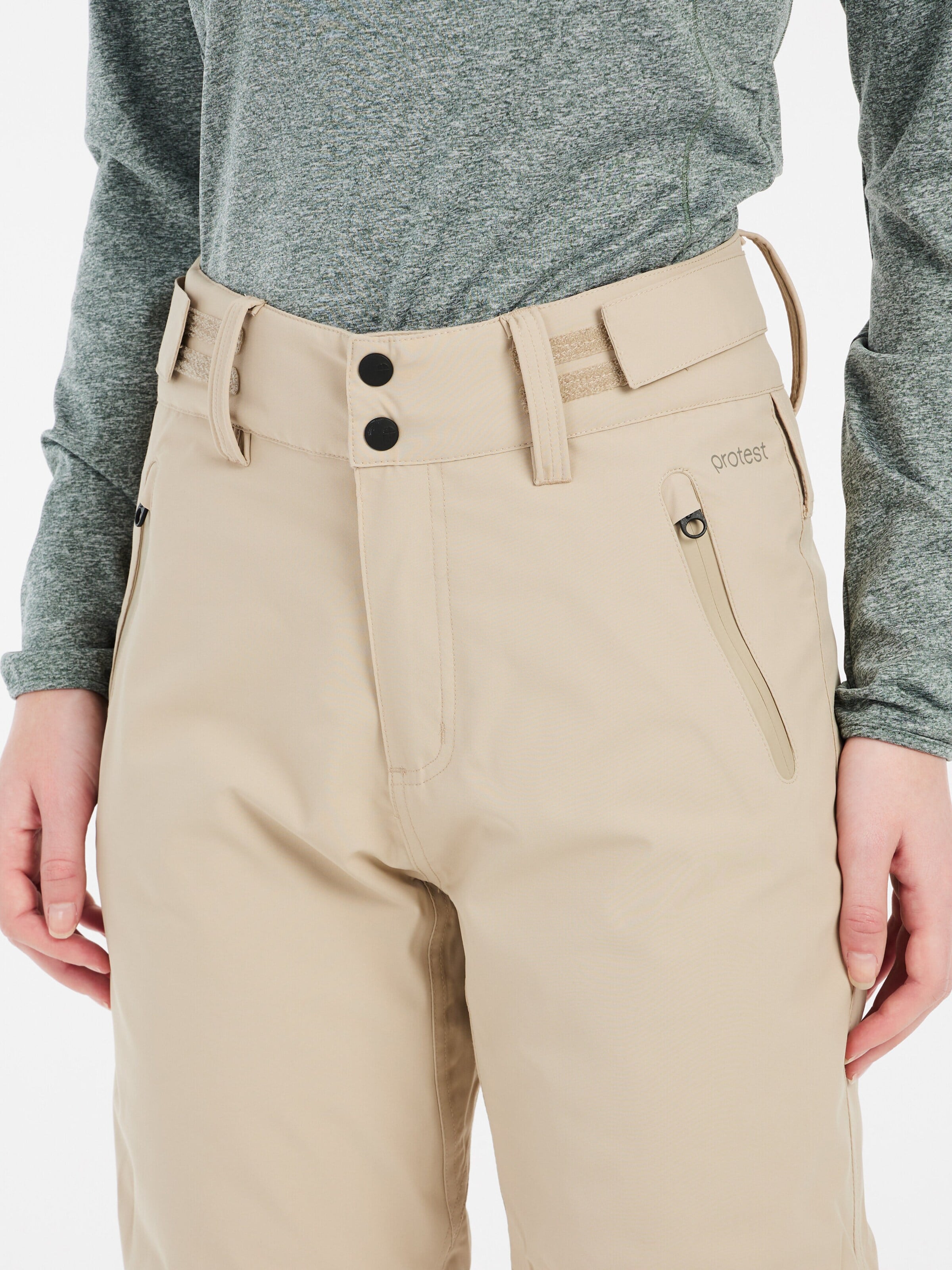 PROTEST Regular Workout Pants 'PRTCINNAMONES' in Brown