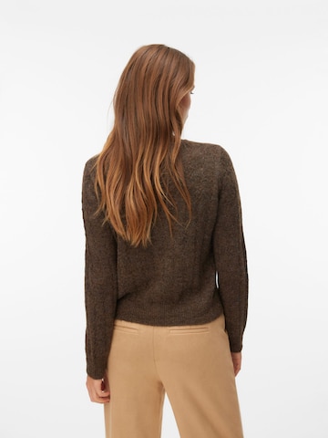 VERO MODA Strickjacke 'SAIA' in Braun