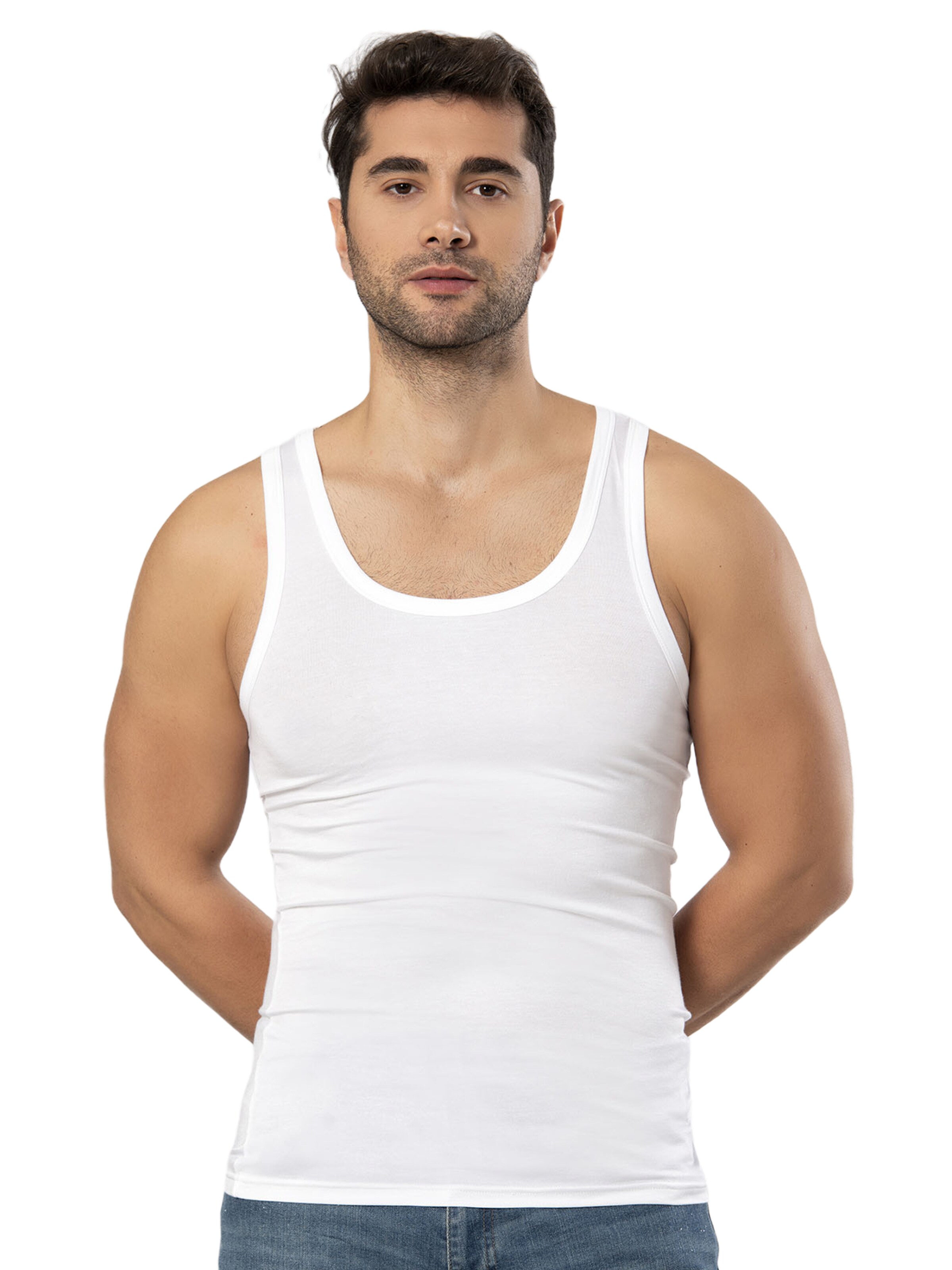 Weweus Undershirt in White: front