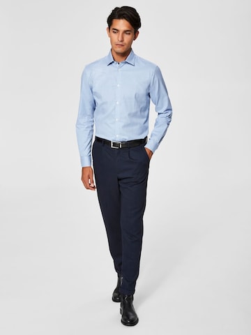 SELECTED HOMME Slim Fit Hemd 'Mark' in Blau