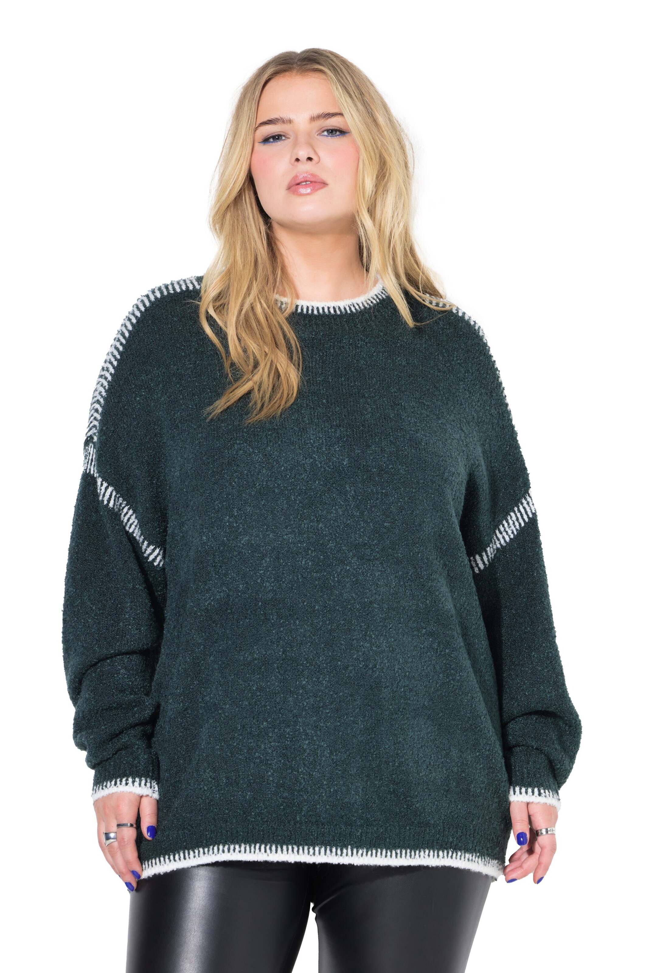 Studio Untold Trui in Groen: voorkant