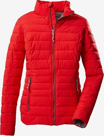 KILLTEC Outdoorjas in Rood: voorkant