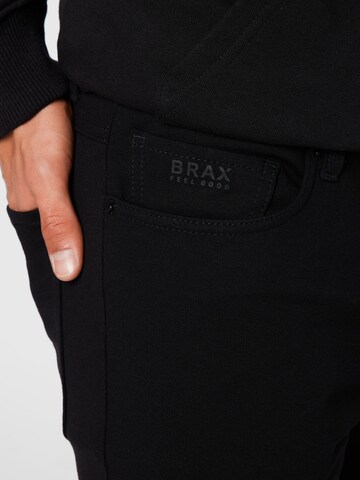 BRAX Slimfit Broek 'Chris' in Zwart