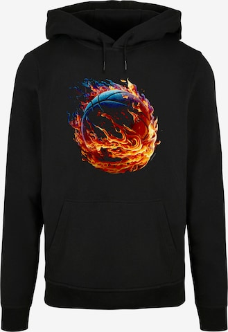 F4NT4STIC Sweatshirt 'Basketball' in Schwarz: Vorderseite
