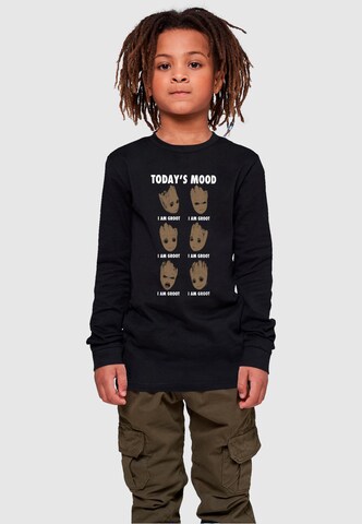T-Shirt 'Kids Guardians Of The Galaxy Vol 2 - Groot Todays Mood' ABSOLUTE CULT en noir : devant