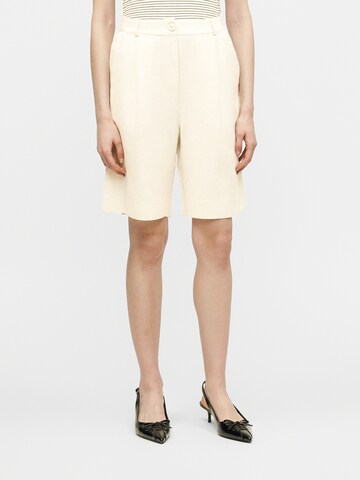 VILA tavaline Püksid, värv pruun: eest vaates