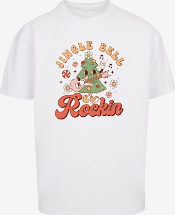 F4NT4STIC Shirt 'Jingle Bell Rockin Christmas' in White: front