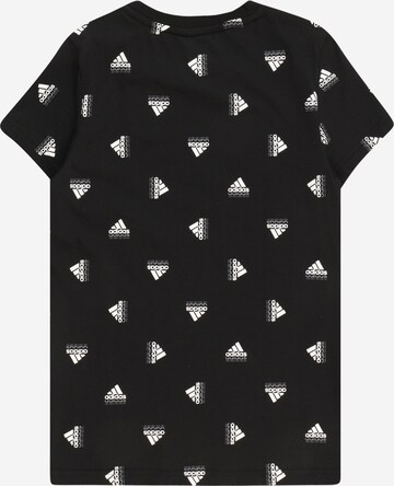 ADIDAS SPORTSWEAR Funkční tričko 'Brand Love Print ' – černá