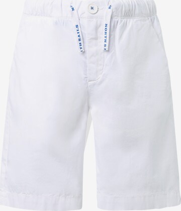 North Sails Regular Pants in White: front