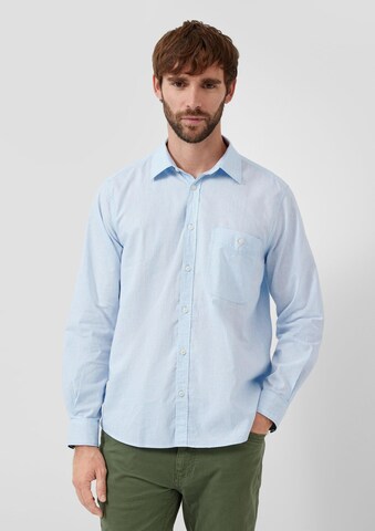 Coupe regular Chemise s.Oliver en bleu : devant