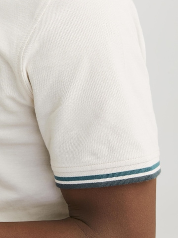 JACK & JONES Poloshirt 'JJPaulos' in Beige