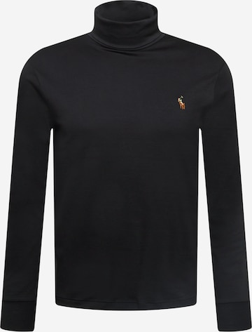 Polo Ralph LaurenRegular Fit Majica - crna boja: prednji dio