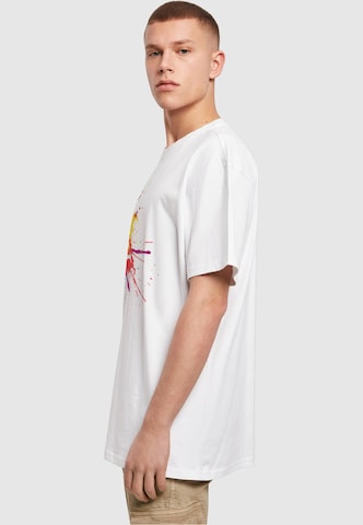 Merchcode T-Shirt 'Color Splash Player' in Weiß