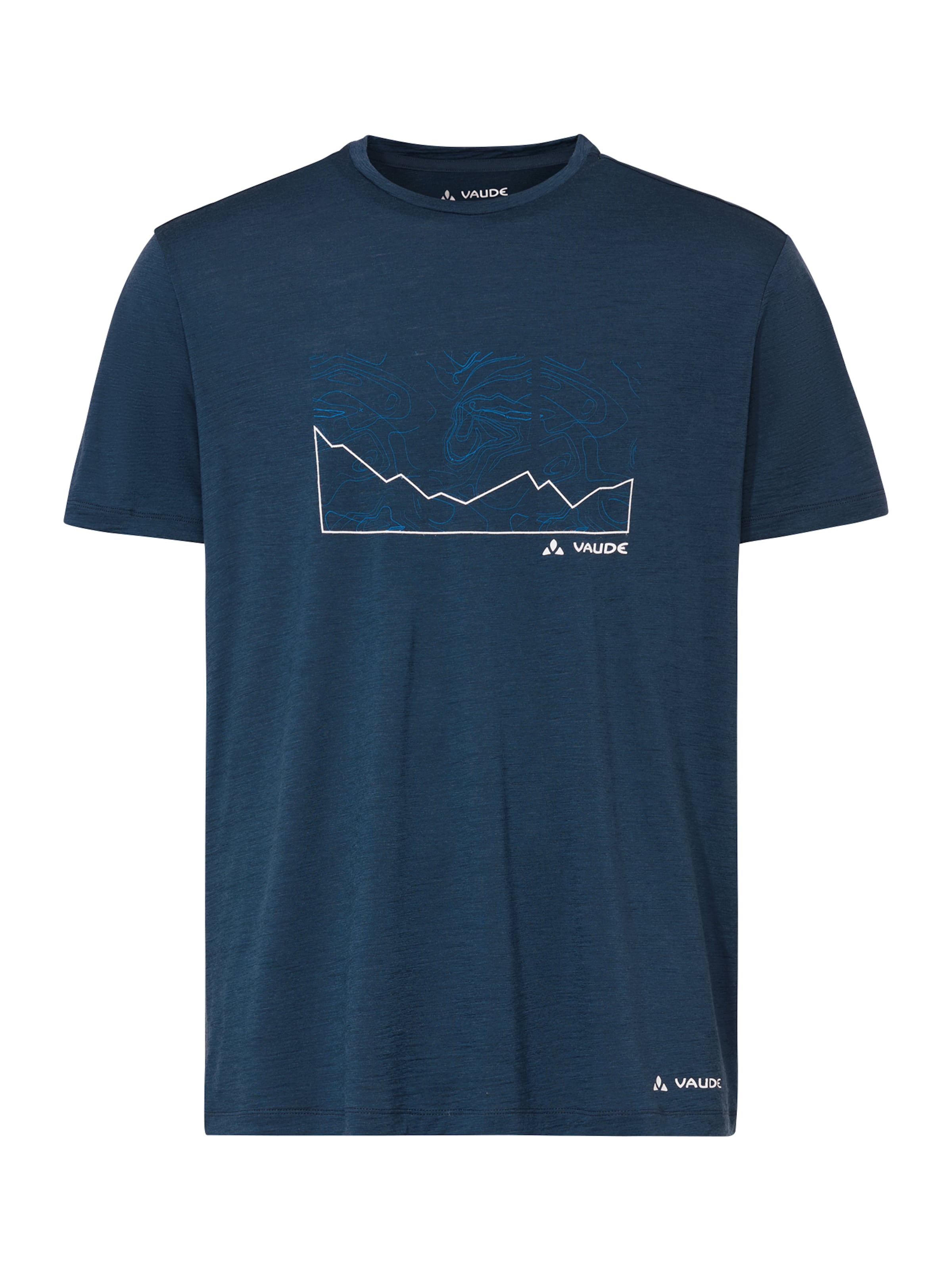 VAUDE Shirt 'Tekoa' in Blauw: voorkant