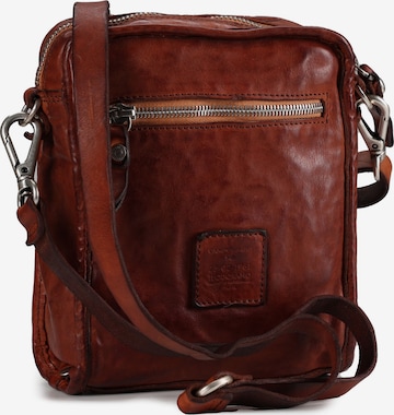 Borsa a tracolla 'Cipresso' di Campomaggi in marrone: frontale