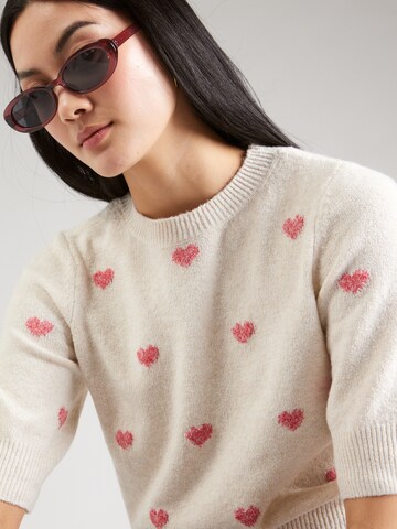 Pull-over 'VDOFFY INTARSIA' VERO MODA en beige