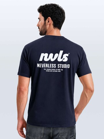 Neverless Shirt 'NVLS Studio' in Blue