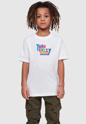 Merchcode Shirt 'Thin Lizzy' in Wit: voorkant