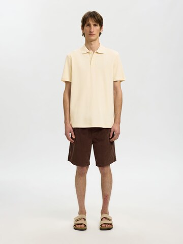 T-Shirt SELECTED en beige