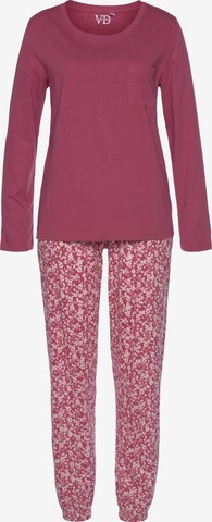 VIVANCE Pyjama 'Dreams' in Roze: voorkant