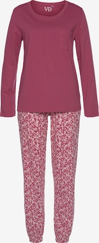 VIVANCE Pyjama 'Dreams' in Roze: voorkant