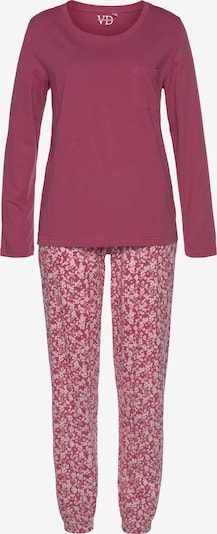 VIVANCE Piżama 'Dreams' w kolorze różowy pudrowy / malinowym, Podgląd produktu