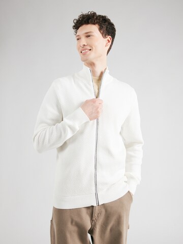 Kronstadt Knit cardigan 'Erik' in White: front