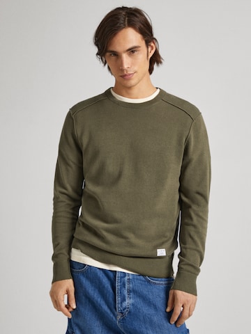 Pepe Jeans Sweatshirt 'Moe' in Green: front