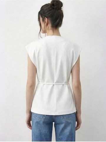 Bianco Lucci Vest in White