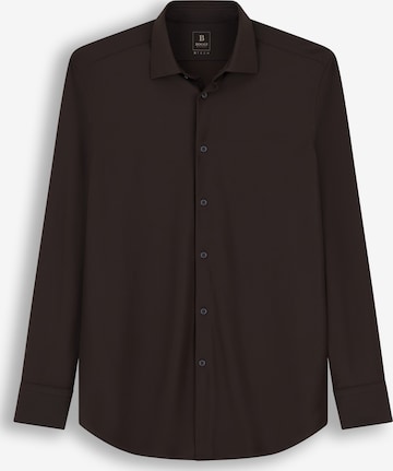 Chemise Boggi Milano en marron : devant