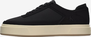 Calvin Klein Ниски маратонки в черно: отпред