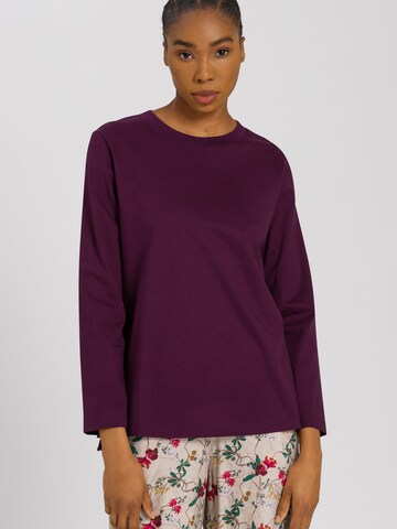 T-shirt 'Natural' Hanro en violet : devant