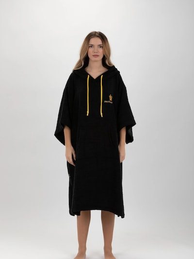 Pacifique Sud Sportsbadedragt 'Poncho Surf - Einheitsgröße - Tencel - Mit Ärmeln' i M-L i sort, Produktvisning