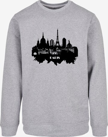 Sweat-shirt 'Paris' F4NT4STIC en gris : devant