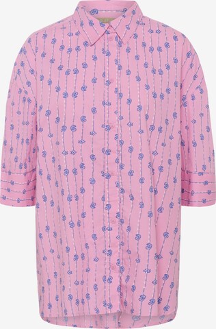 T-shirt 'CUmarco Olena' CULTURE en rose : devant